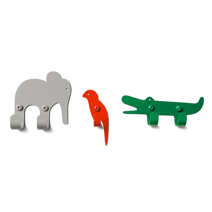 The vonbox - Wall Hooks Zoo, Jungle (set of 3)