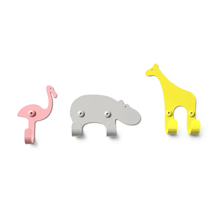 The vonbox - Wall Hooks Zoo, savannah (set of 3)