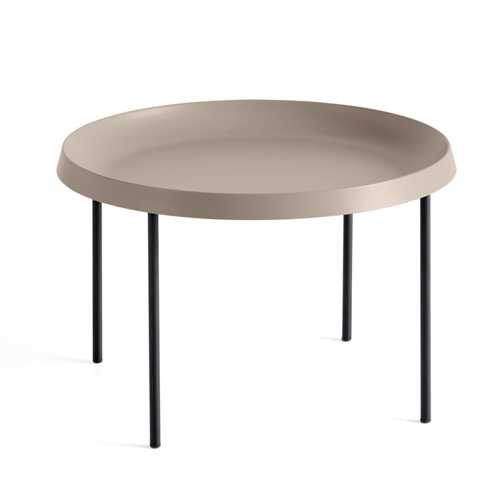 Hay - Tulou Side Table, Ø 55 x H 35 cm, Mokka / Black