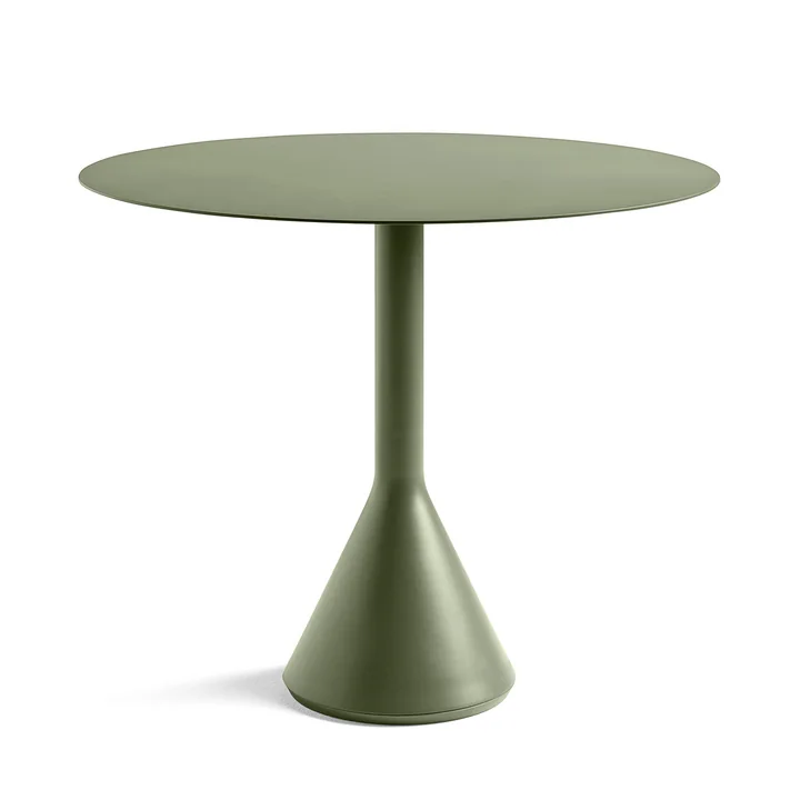 Palissade Cone Table Ø 90 x H 74 cm by HAY in Olive