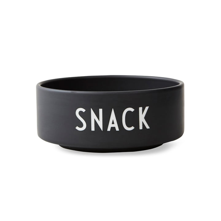 Snack Bowl by Design Letters in Black / White