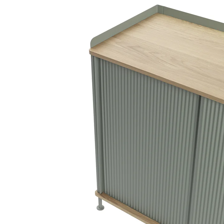 High Enfold Sideboard by Muuto in Oak / Dusty Green