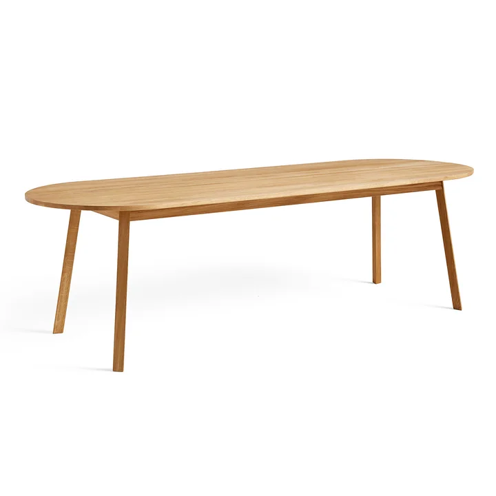 Triangle Leg Dining Table 200 x 85 cm by HAY in Oiled Oak