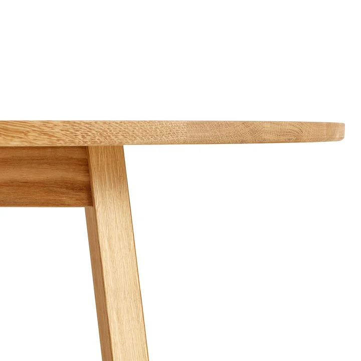 Triangle Leg Dining Table and Bench by HAY