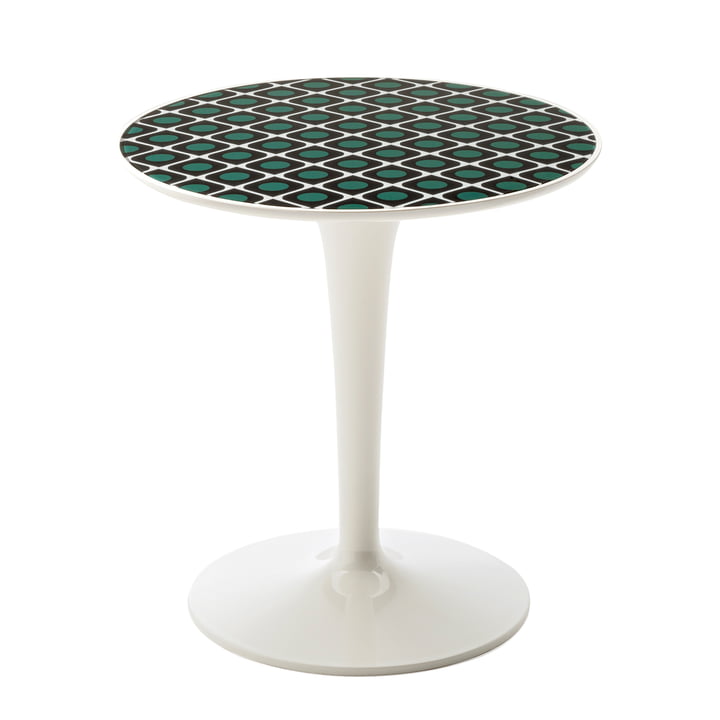 The Tip Top Side Table 8611 by Kartell in Olive Colour