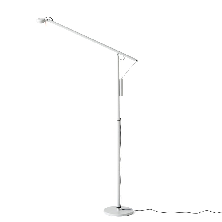 Hay - Fifty-Fifty Mini LED floor lamp, light grey (RAL 7035)