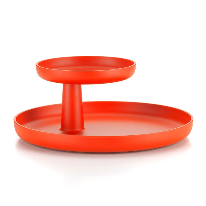 The Vitra - Rotary Tray in poppy red