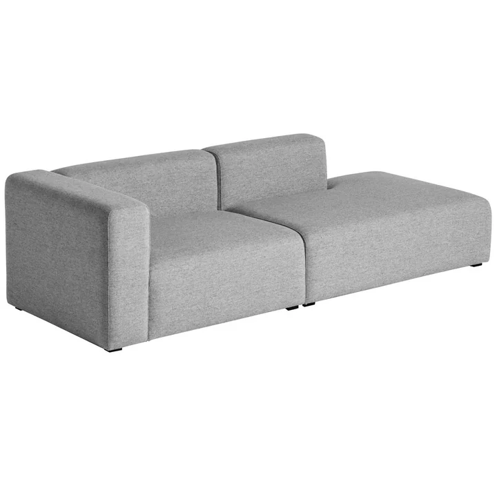 HAY - Mags Sofa 2.5 seater, combination 2, armrest left / gray ( Hallingdal 116)