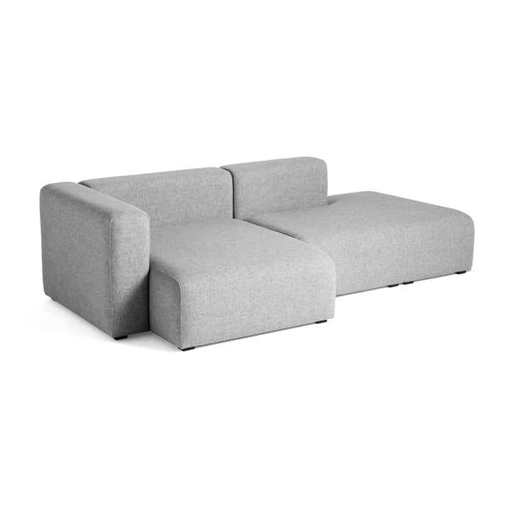Hay - Mags Sofa 2.5 seater, combination 3, armrest left / light gray (Hallingdal 130)
