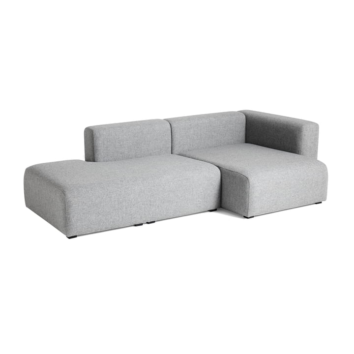 Hay - Mags Sofa 2.5 seater, combination 3, armrest right / light gray (Hallingdal 130)