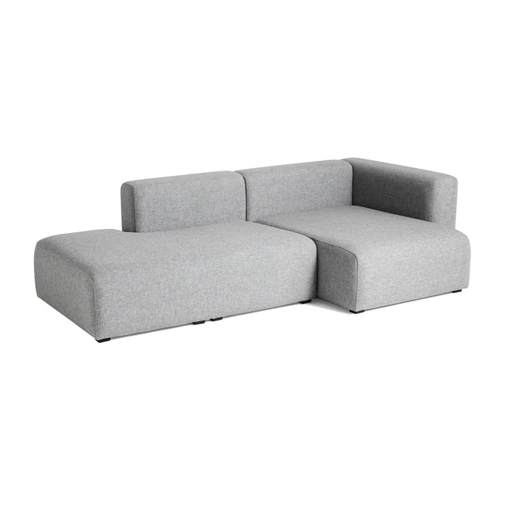 HAY - Mags Sofa 2.5 seater, combination 3, armrest right / light gray ( Hallingdal 130)