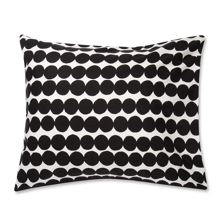 The Marimekko - Räsymatto pillowcase 80 x 80 cm in black / white