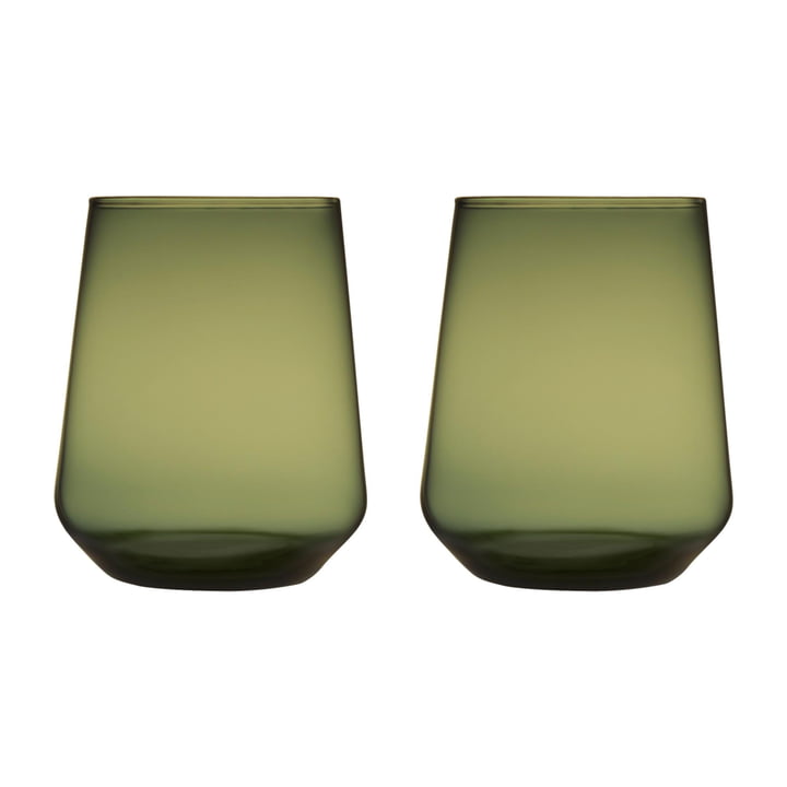 The Iittala - Essence Water glass 35 cl, moss green