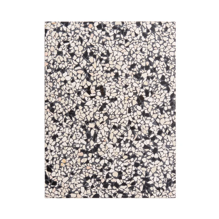 The OK Design - Confetti cutting and serving board Large, black & ivory