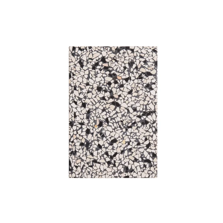 The OK Design - Confetti cutting and serving board Small, black & ivory