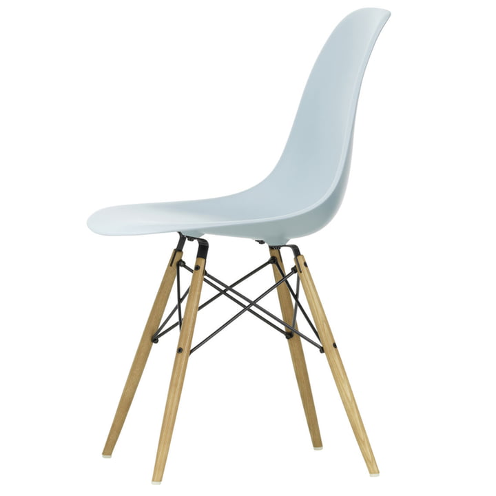 Vitra - Eames Plastic Side Chair DSW, honey-coloured ash / ice grey