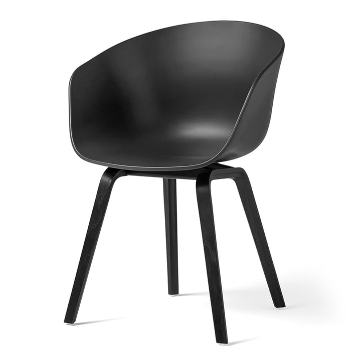 About A Chair AAC 22 from Hay in oak stained black / soft black