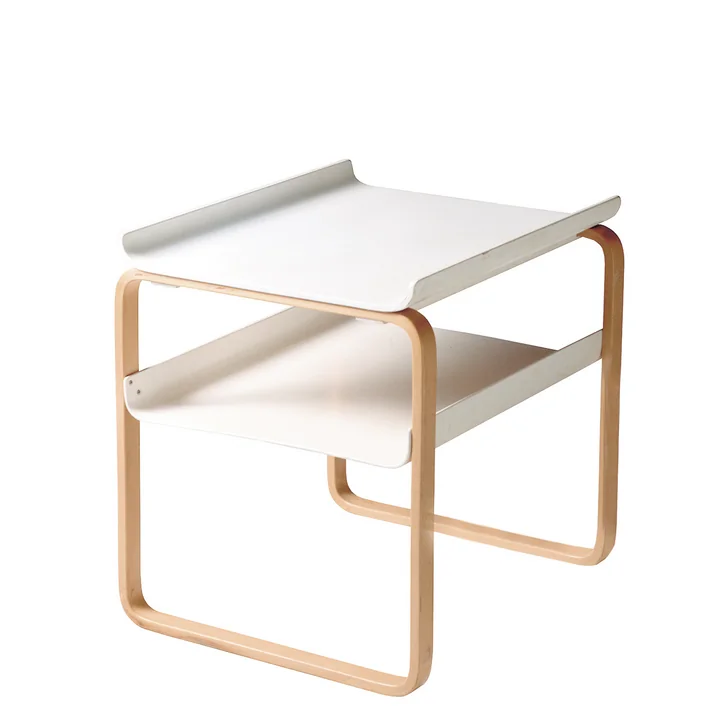 Artek - Side Table 915, birch / white