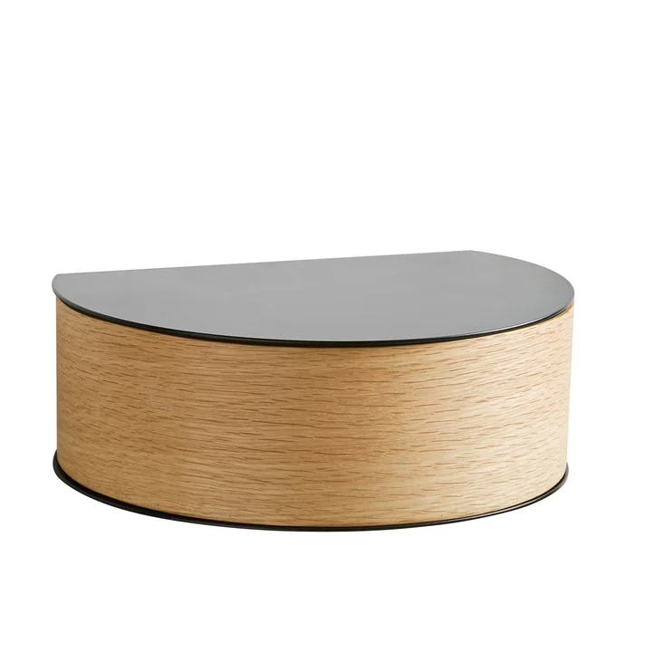 The Woud - Wallie Wall shelf, oak / black