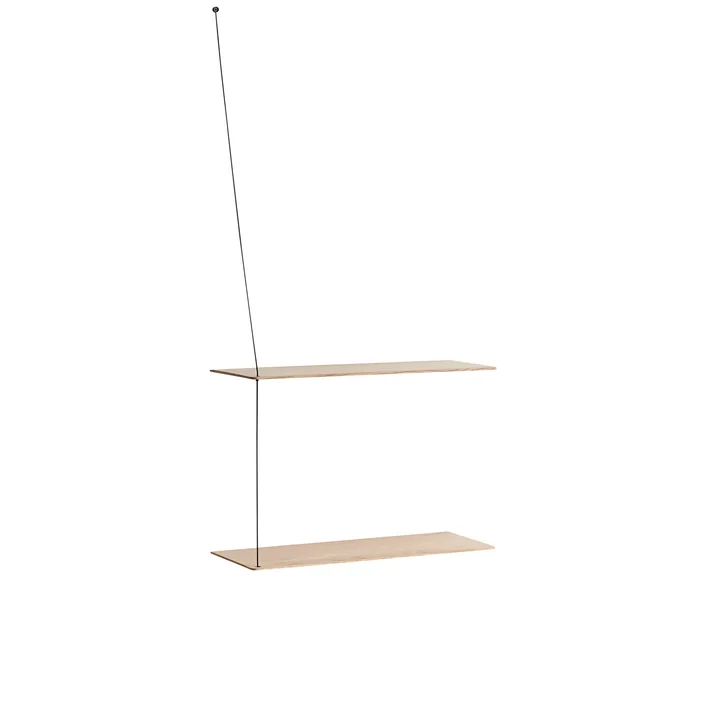 Woud - Stedge Wall shelf small, soaped oak