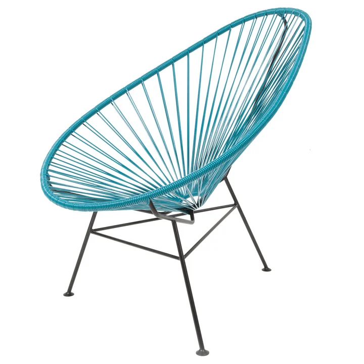 Acapulco Classic Chair, petroleum blue / black from Acapulco Design
