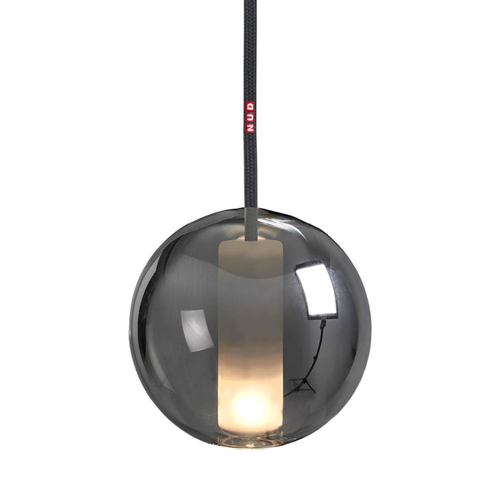 Moon Pendant luminaire 125 from NUD Collection in space / asphalt (TT-061)
