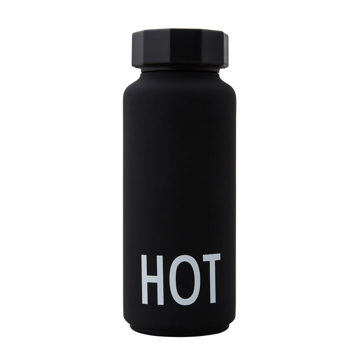 Design Letters - AJ Thermos Flask Hot & Cold in Black