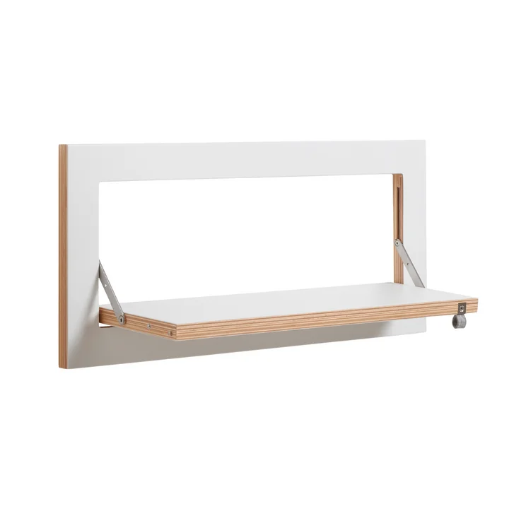 Ambivalenz - Fläpps Leaning Shelf, 60 x 27 cm, 1 shelf, white