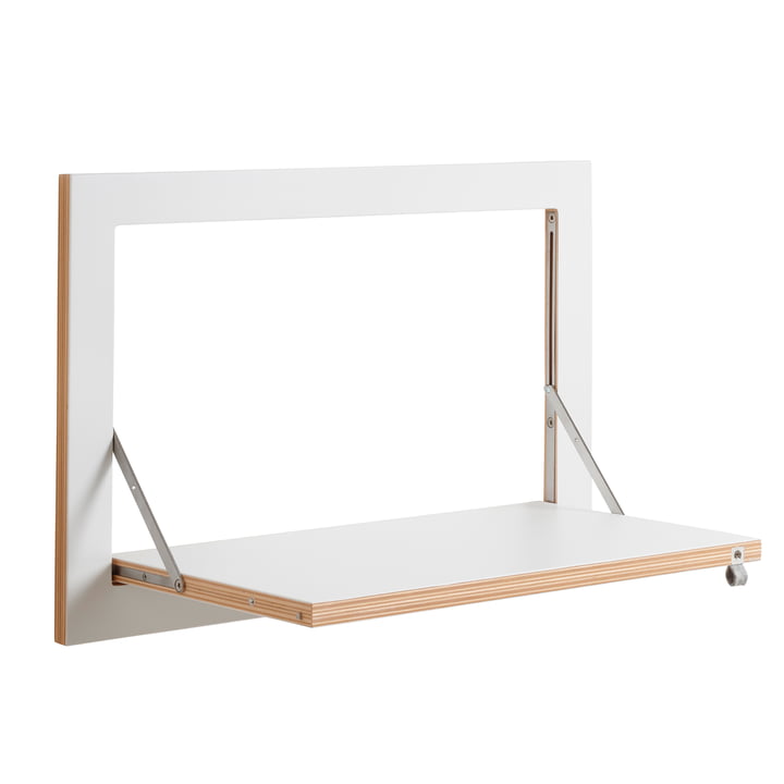 Ambivalenz - Fläpps Leaning Shelf, 60 x 40 cm, 1 shelf, white