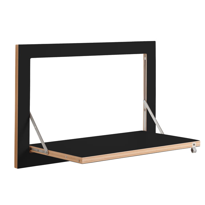 Ambivalenz - Fläpps Leaning Shelf, 60 x 40 cm, 1 shelf, black