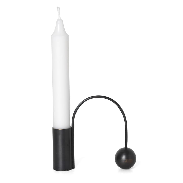 Black Balance Candle Holder from ferm Living