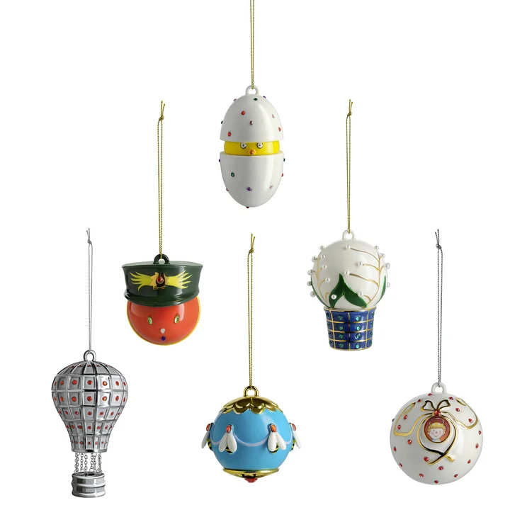 The Alessi - Fleurs de Jori Christmas tree balls