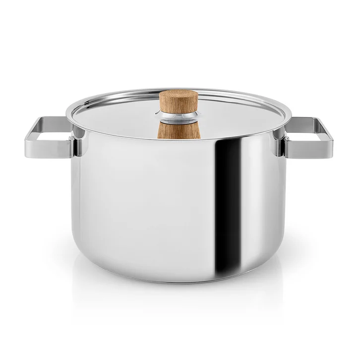 Nordic Kitchen pot 4 l by Eva Solo in Stainless Steel / Oak 
