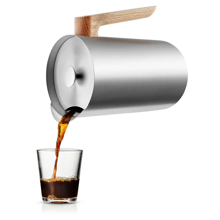 Nordic Kitchen pot 1 l by Eva Solo in Stainless Steel / Oak 