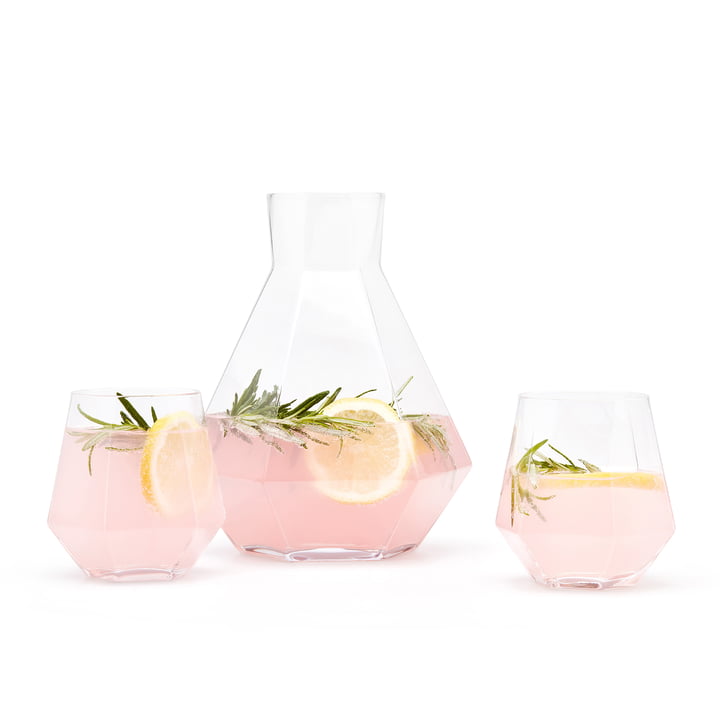 Puik - Radiant Drinking Glasses with Rare Decanter