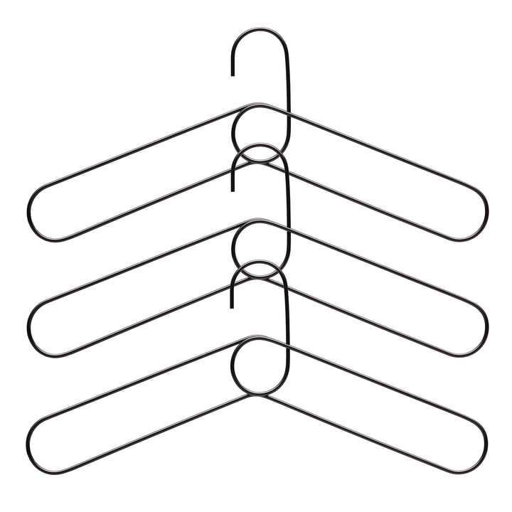 Loop coat hanger (set of 3), black from Puik