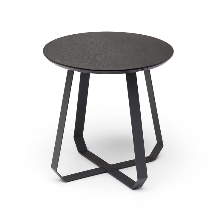 Shunan Side Table Ø 46 x H 46 cm, Ash black / black by Puik