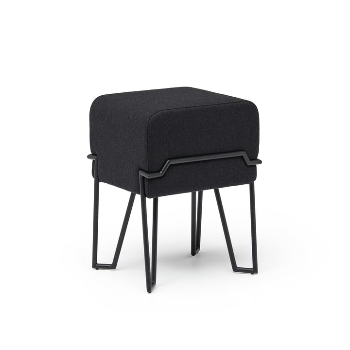 Bokk Stool H 46 cm, black / black from Puik