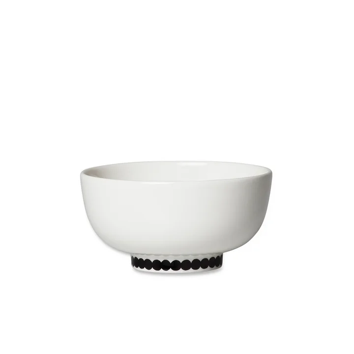Oiva Räsymatto bowl, 300 ml in white / black by Marimekko
