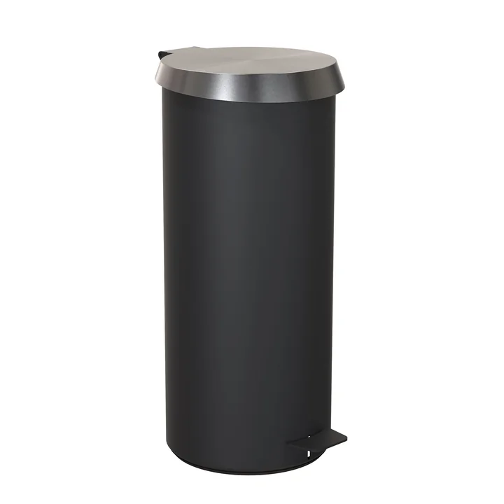 Pedal Bucket 550 in Black / Brushed Stainless Steel by Frost