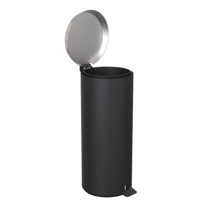 Pedal Bucket 550 in Black / Brushed Stainless Steel by Frost