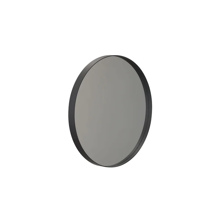 Round Unu wall mirror 4134, Ø 40 cm in black from Frost