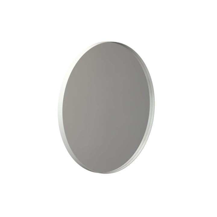 Round Unu wall mirror 4130, Ø 60 cm in white from Frost