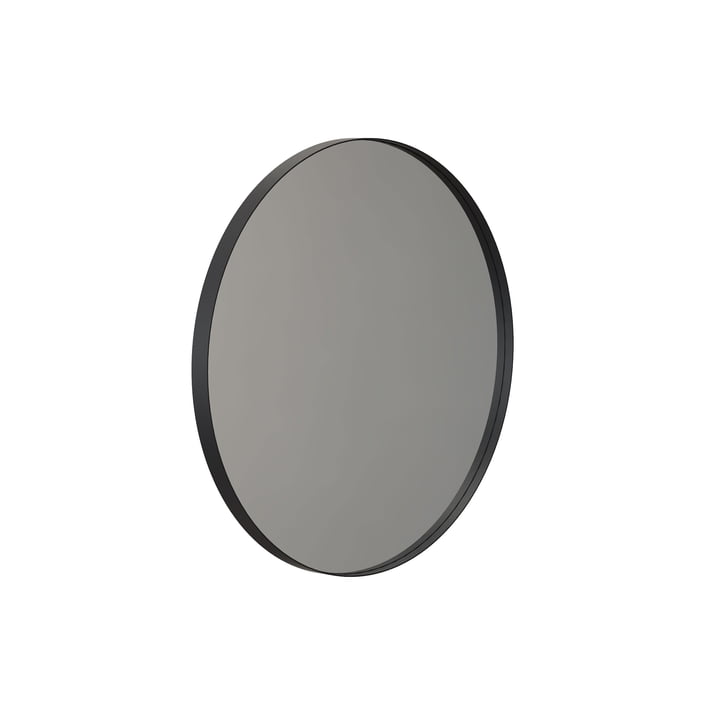 Round Unu wall mirror 4130, Ø 60 cm in black from Frost