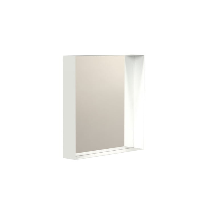 Unu Wall mirror 4132 with frame, 40 x 40 cm, white from Frost