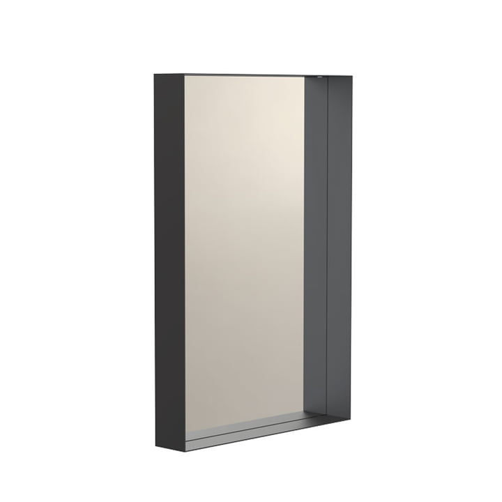 Unu Wall mirror 4133 with frame, 40 x 60 cm in black from Frost