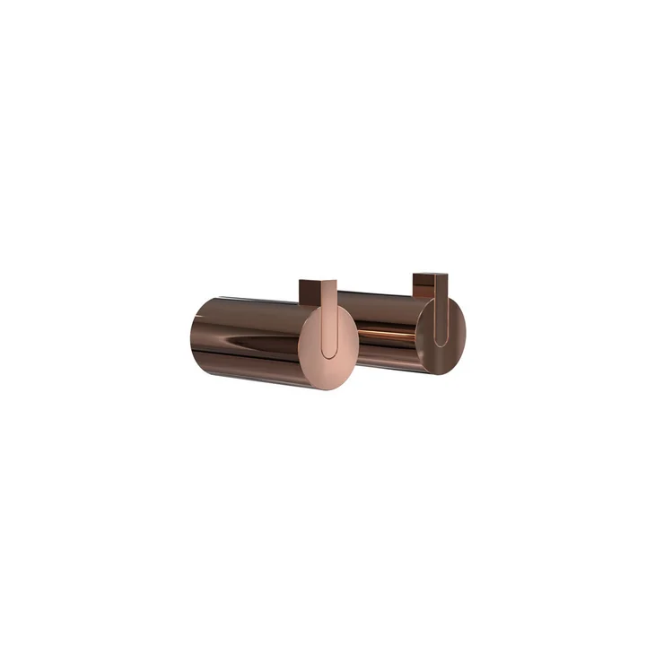 Nova 2 Wall Hooks, Ø 16 x T 27 mm, copper (set of 2) by Frost 