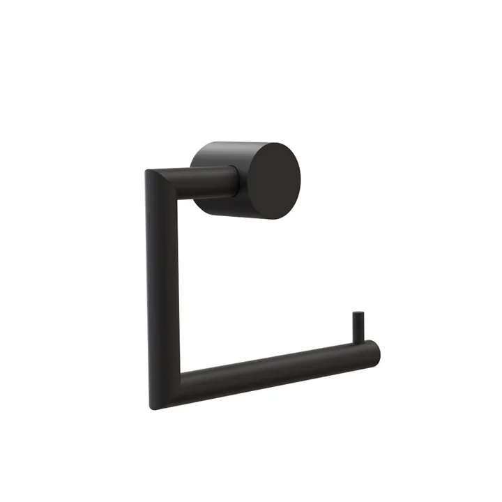 Nova 2 Toilet Roll Holder by Frost in Black