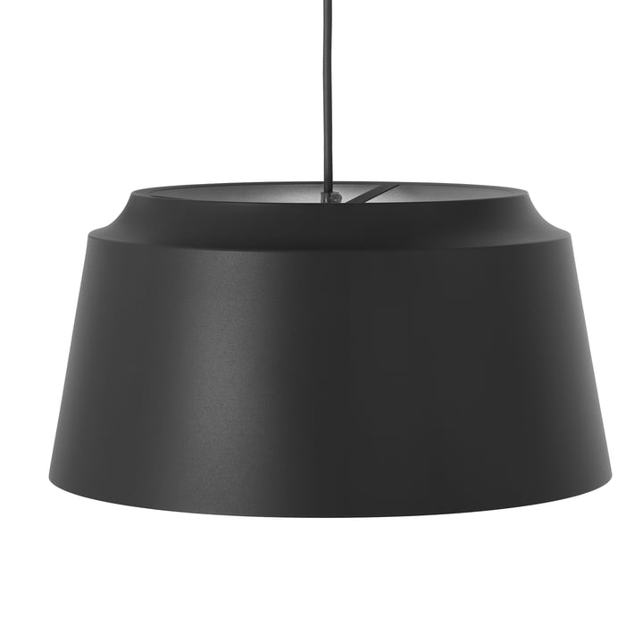 Groove Pendant Lamp from Puik, Ø 40 x H 20 cm in black