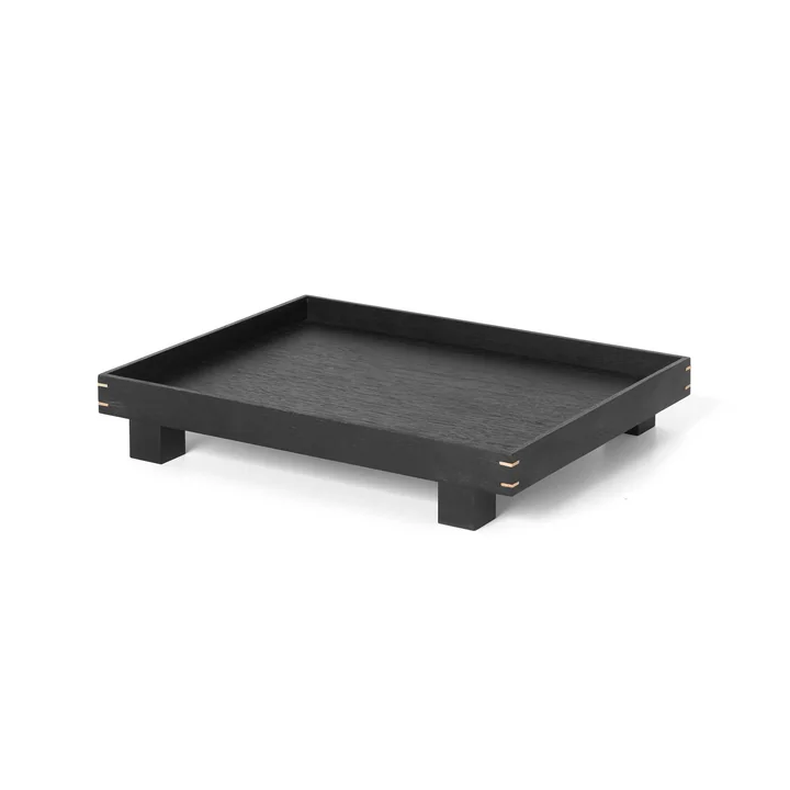 Bon Wooden tray small from Ferm Living in black